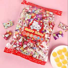 香港Hello Kitty芒果果汁软糖可爱KT猫咪造型软糖橡皮糖QQ糖1000g