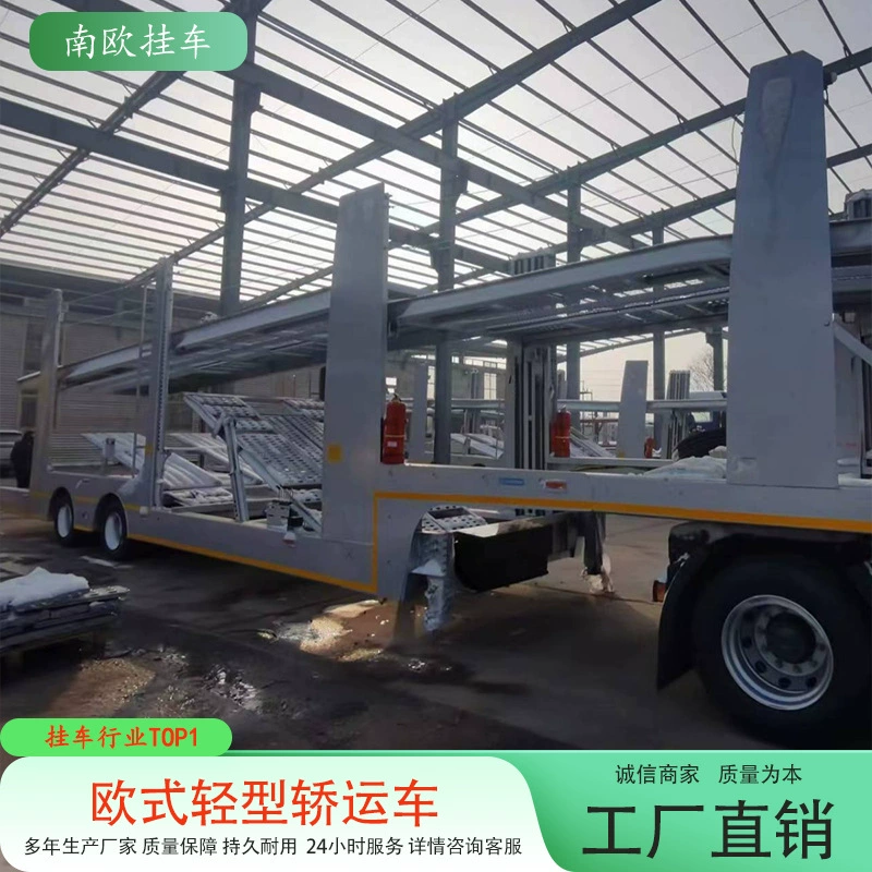 Трансграничные производители поставляют 13,75 м 17 м двухосный трехосный купе автомобиль полуприцеп