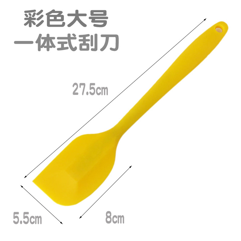 Raspador de silicona translúcido todo en uno para hornear pastel resistente a altas temperaturas de grado alimenticio raspador de crema cuchillo de mantequilla espátula de mermelada