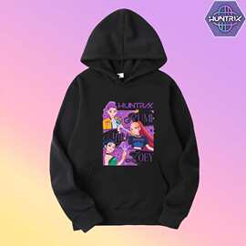 Derpy动漫连帽衫Derpy老虎Zoey运动衫KPop连帽衫恶魔猎人Tee DKPD