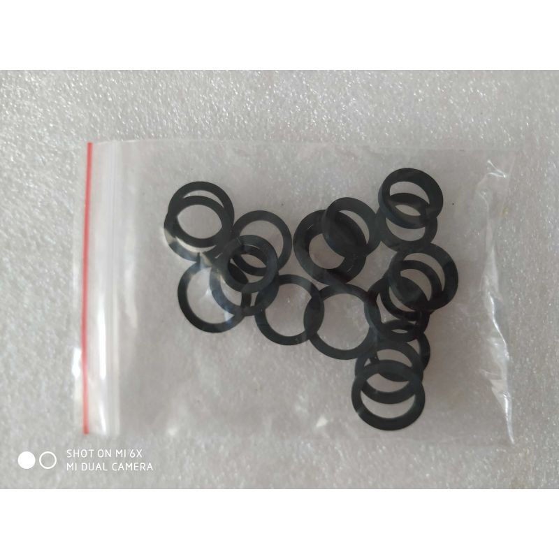 Rueda trasera mixta diámetro interior 9-13mm registrador titular de la tarjeta grabadora rueda trasera anillo de goma cinturón anillo de goma cuadrado 2mm