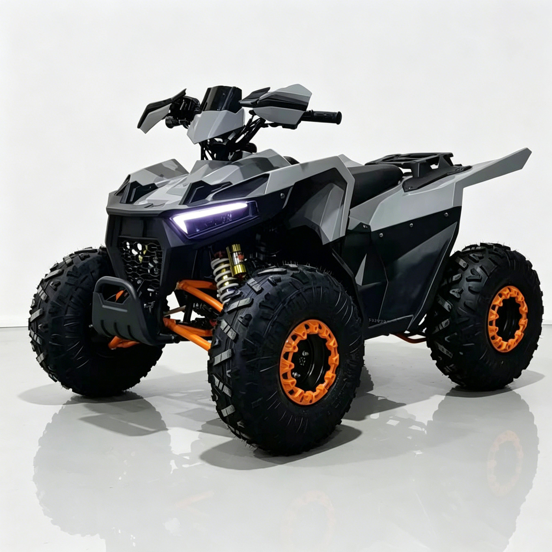 Cuatrimoto Todo Terreno 125cc/150cc de Hierro y Plástico, Inicio Eléctrico para Adultos y Niños