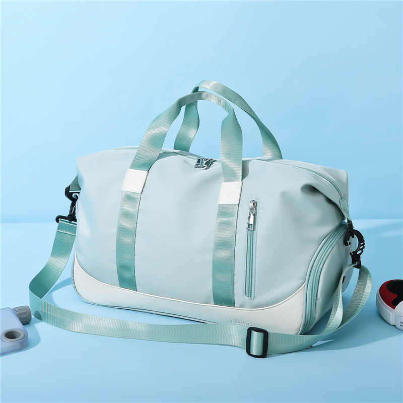 Travel Bag for Women, Short-Distance Travel, Student Dormitory Luggage Bag, Large Capacity Canvas Yoga Sports Fitness Bag with Dry and Wet Separation Travel Bag for Women, Short-Distance Travel, Student Dormitory Luggage Bag, Large Capacity Canvas Yoga Sports Fitness Bag with Dry and Wet Separation