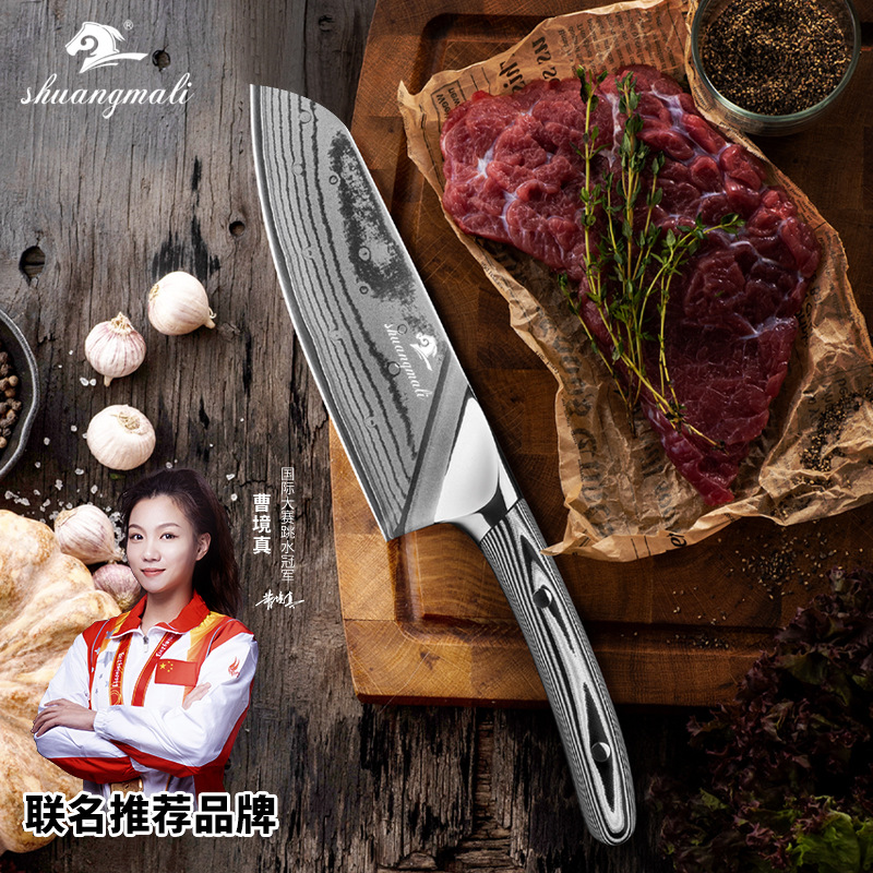 Cuchillo de acero de Damasco 8 pulgadas VG10 mango cocina Chef cuchillo transfronterizo exclusivo para la venta al por mayor