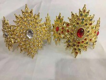 傣族泰国东南亚金色镶嵌手环泰银臂环泼水节饰品新品云南道具