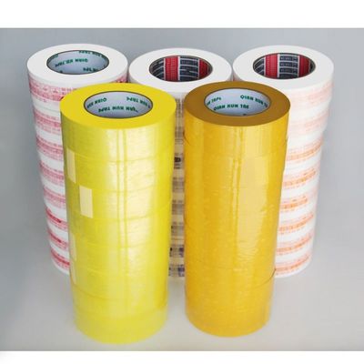 Film express pack transparent tape Sealed plastic yellow adhesive tape Packing Tape Manufacturer 5