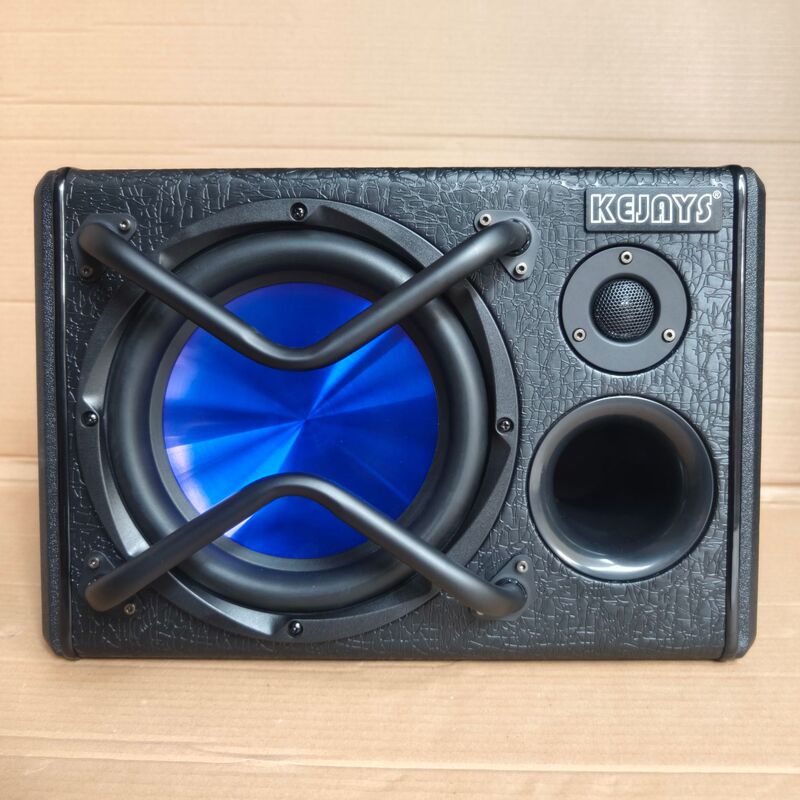 Car Subwoofer 10-inch 12-inch car audio modification high-power active Wooden Leather subwoofer cross-border foreign trade