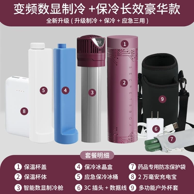 Portable new insulin refrigerator box — Soyuducular - box4-side-screen-cooling-cold-preservation-long-lasting-luxury-version-red