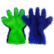 Wholesale car cleaning beauty care supplies chenille coral fleece car wash gloves disposable independent bag
