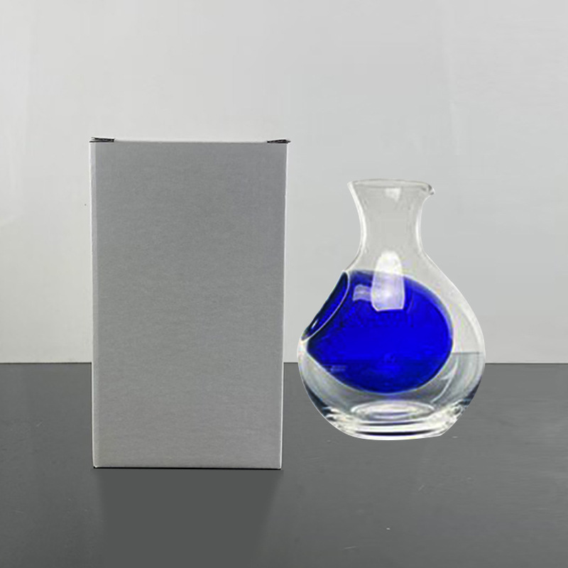 Chuangsitt vidrio hielo vino pote helado vino separador vino pourer hámster nido sala de enfriamiento pulgar cóncavo agujero sake taza