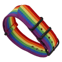 AliExpress взрывается NATO нейлоновый холст с вакуумным покрытием Черная пряжка Чистый цвет ткани браслет 3 кольца 007