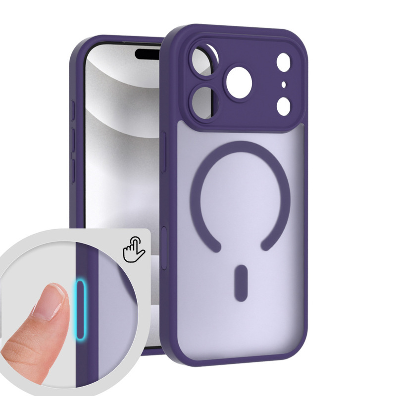 ai拍照按键适用苹果17promax肤感磁吸壳精孔2.0iphone16手机套|undefined