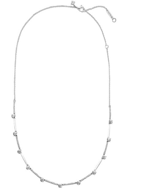 Beaded Bracelet In Pure Silver, Sparkling Fashionable Accessory_voghion.com