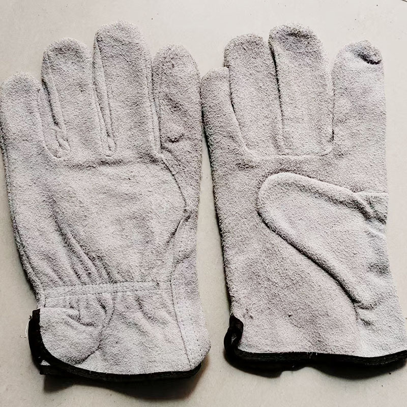 Ropa de protección de soldador, protector de piernas de piel, cubierta de pie, gorra, gafas, sombrero, denim, delantal de lona de algodón, guantes de soldadura