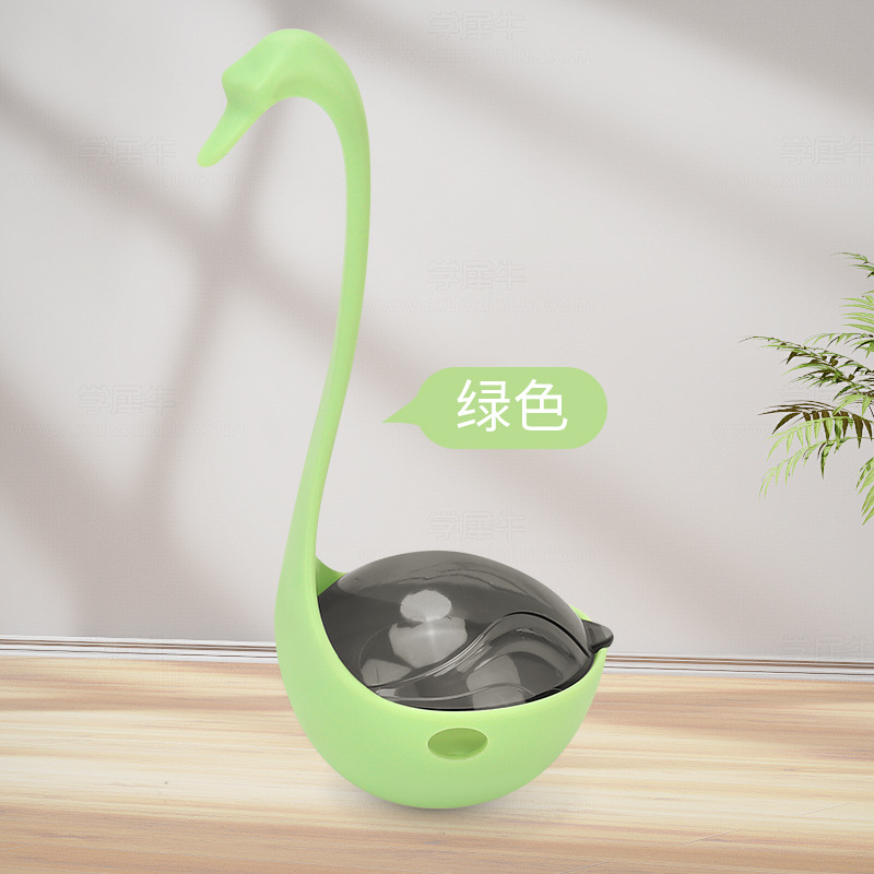 Juguete para gatos, vaso de cisne, dispositivo de comida con fugas por infrarrojos, palo para gatos divertido, rechinar los dientes, limpiar los dientes, aliviar el aburrimiento, suministros para mascotas