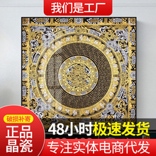 唐卡裝飾畫六字真言西藏玄關入門壁畫壇城心經方形掛畫中堂掛畫