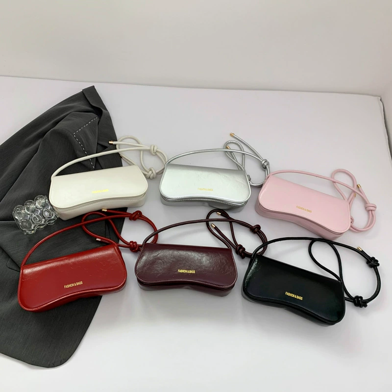 Популярные сплошные цветные сумки подмышки женские модные простые темпераментные сумки на плечо