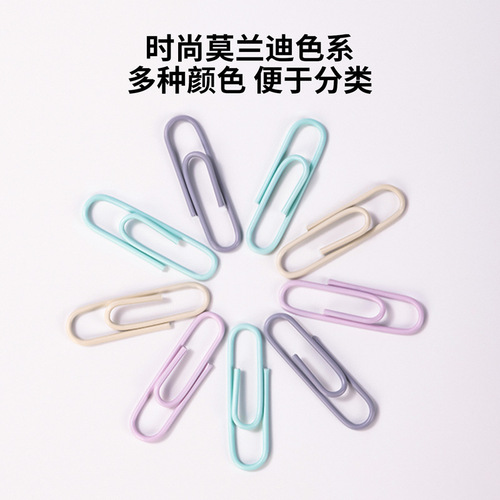 Deli Paperclip Boxed Metal Nickel Plated Color Pin Large Office Supplies Wholesale No. 3 0018 Paperclip