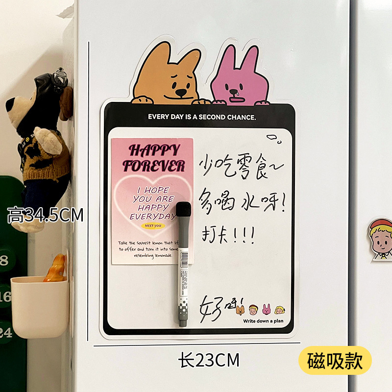 Lazy School 高品質冷蔵庫磁気収納ラック壁掛け強力収納バスケットプラスチックラップキッチンペーパー収納バスケット|undefined