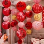 结婚布置婚礼婚房纸灯笼