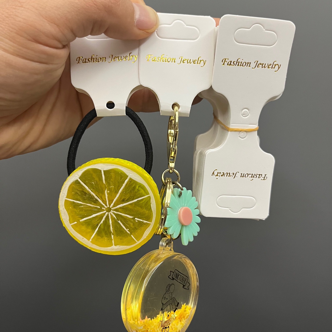 钥匙扣卡纸龙虾扣包装diy配件卡片发圈卡头项链吊牌卡纸头绳纸卡