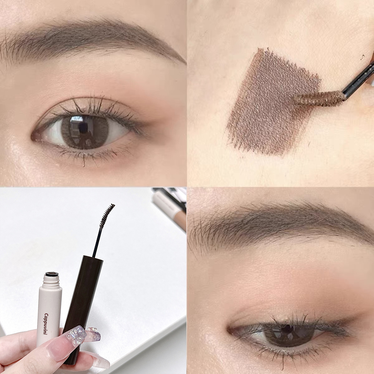 Cappuvini Soft Mist Wild - Crema para Teñir Cejas, Natural, de Larga Duración, Cosméticos al por Mayor, Crema para Cejas 3D