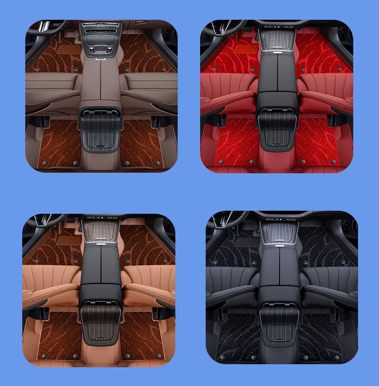 Mercedes-Benz E-Class E300 Full Coverage Car Interior Leather Floor Mats