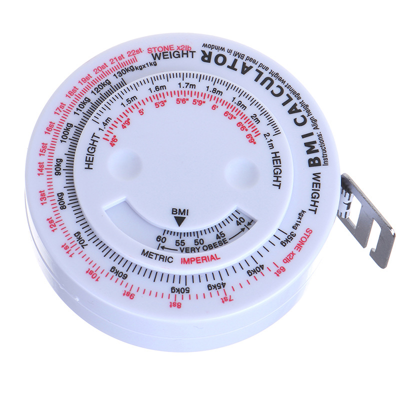 跨境热销批发 供应圆形BMI卷尺 脂肪测量卷尺 腰围尺 外贸 57g