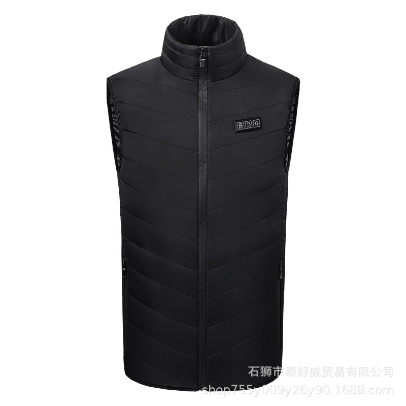 Transfronterizos chaleco de calefacción eléctrica suministro 11 zona tres interruptores de control chaleco de calor inteligente chaleco de algodón eléctrico chaleco