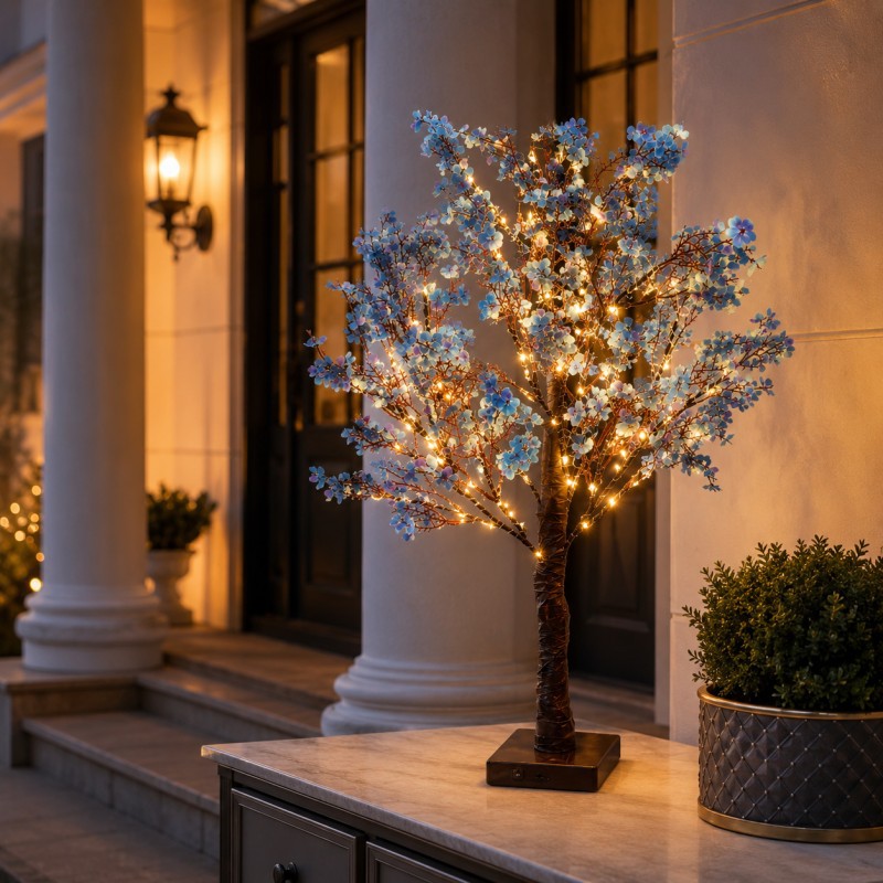 Luces LED transfronterizas para árboles de arce, luces para árboles de abedul, luces para árboles de Navidad con forma de huevo, luces decorativas para habitaciones, luces para árboles artificiales.