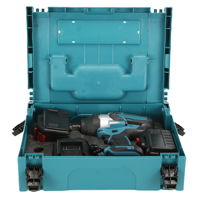 Llave eléctrica de gran torsión, reparación de automóviles pesada, llave de impacto eléctrica de litio sin escobillas, marco, llave de tornillo eléctrica