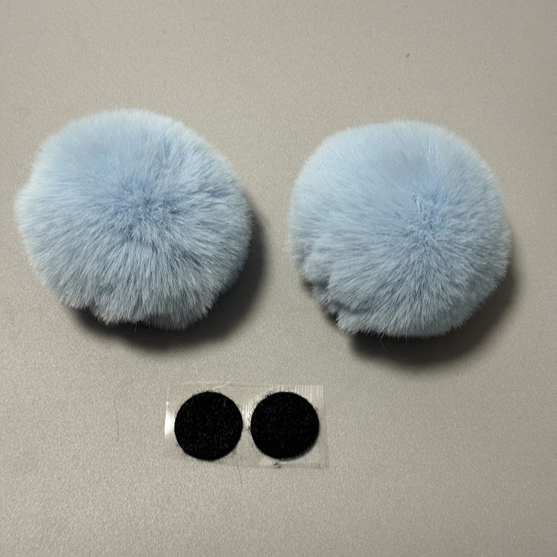 Auto Parts and Accessories, Universal Motorcycle Helmet Universal - round-bear-1-pair-blue