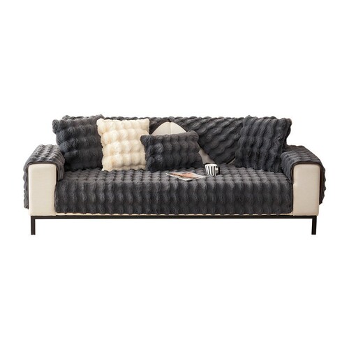 Winter Thick Plush Sofa Cushion Non-slip Empress Cover New Full Cover Blanket Full Cover Type