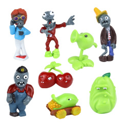 Plants vs. Zombies 8 ピース手作りオフィスミニチュア装飾子供の誕生日ベーキング漫画ケーキオーナメント