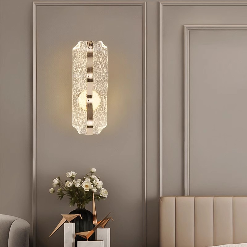 Pasillo pared de fondo luz moderna minimalista Ouyang sala de estar lujoso balcón nórdico pasillo lámpara de cabecera lámpara de pared led