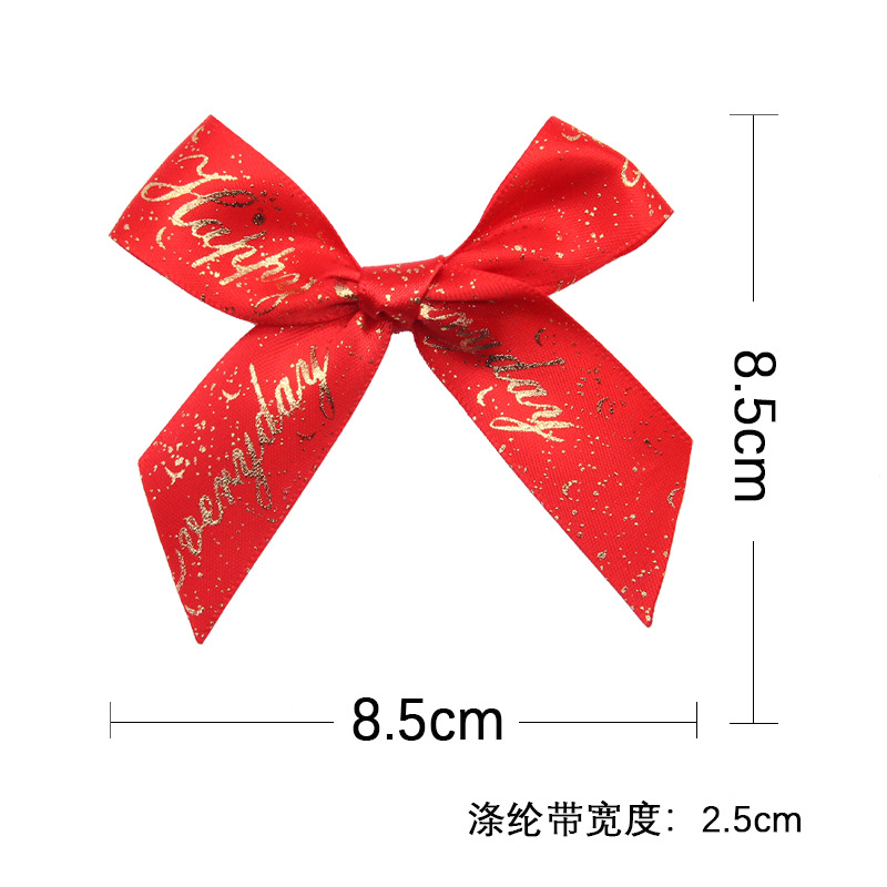 Tianyi Mei 2,5 cm Cinta de Oro Día de San Valentín cinta arco decoración de vacaciones regalo arco