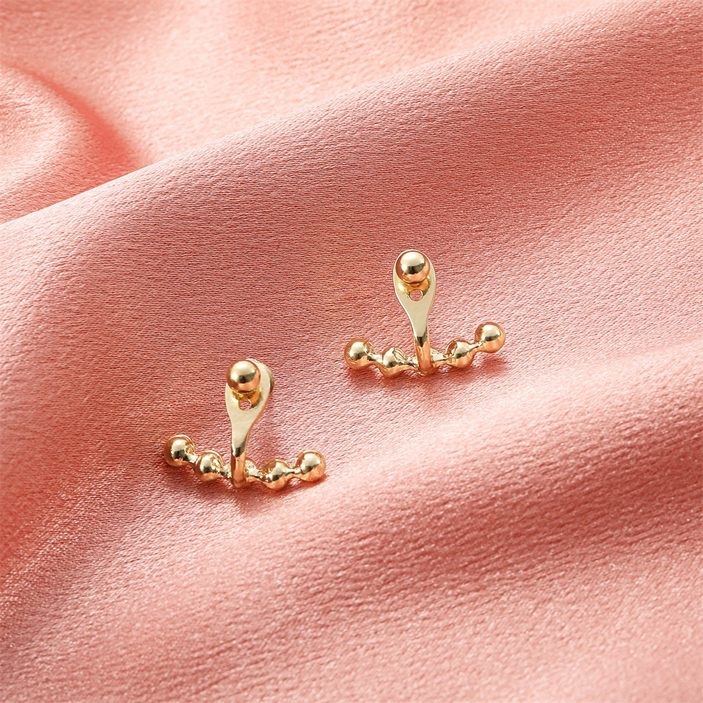 Korean Simple Two-wear Back-hanging Earrings display picture 3