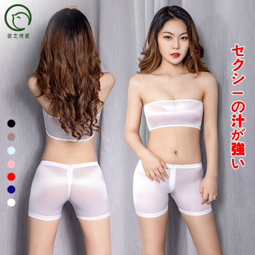 Lure of Desire Factory Direct Sales Sheer High-Elastic Bodycon Zipper Shorts Pajamas for Women Intimate Underwear