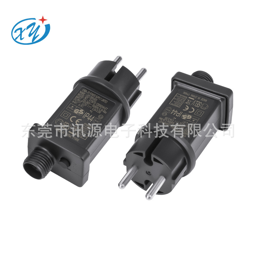 DC5V 12V 24V 27V 29V防雨电源适配器 IP44电源圣诞产品开关电源