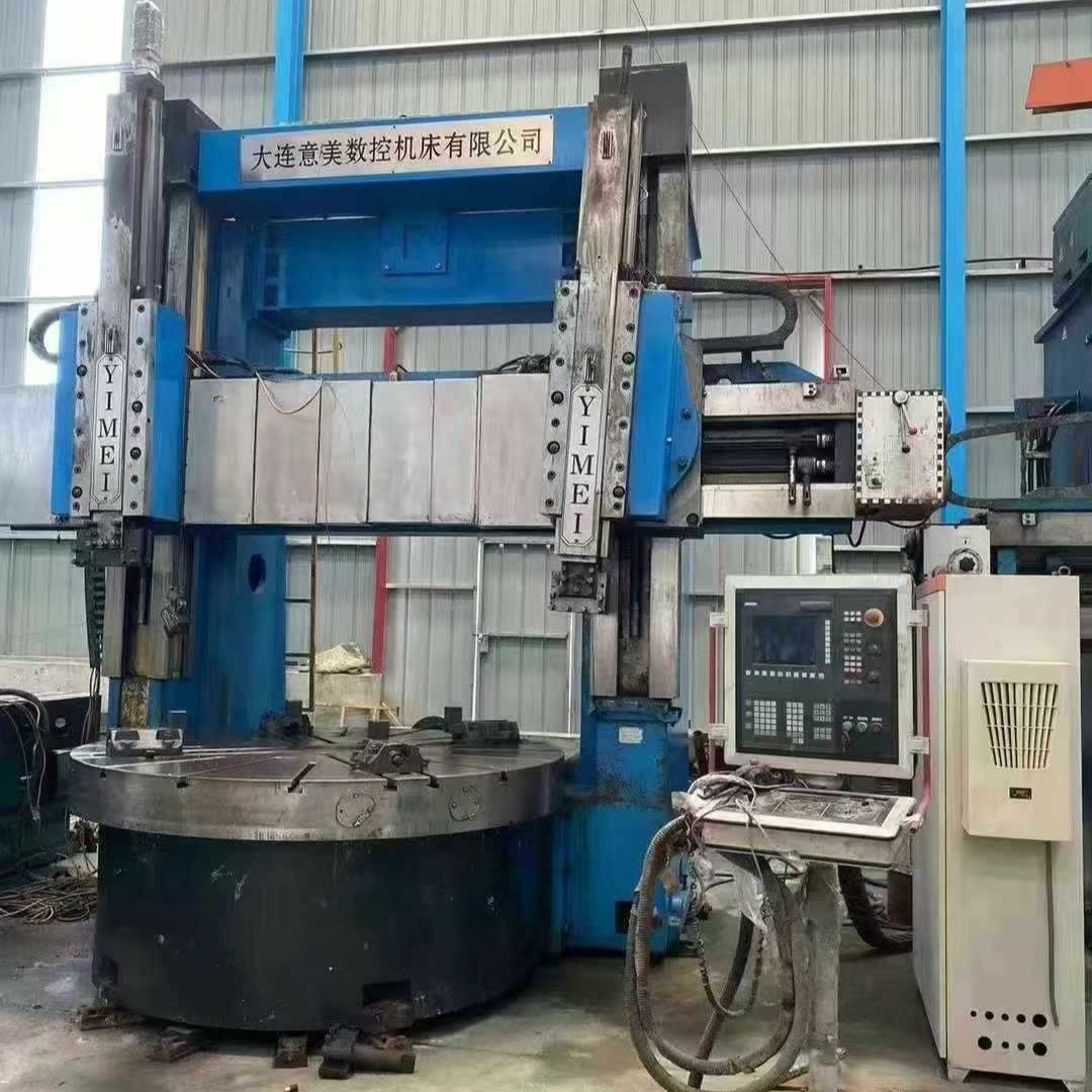 转让二手意美5225数控立式车床工件高度1.8米承重:20t