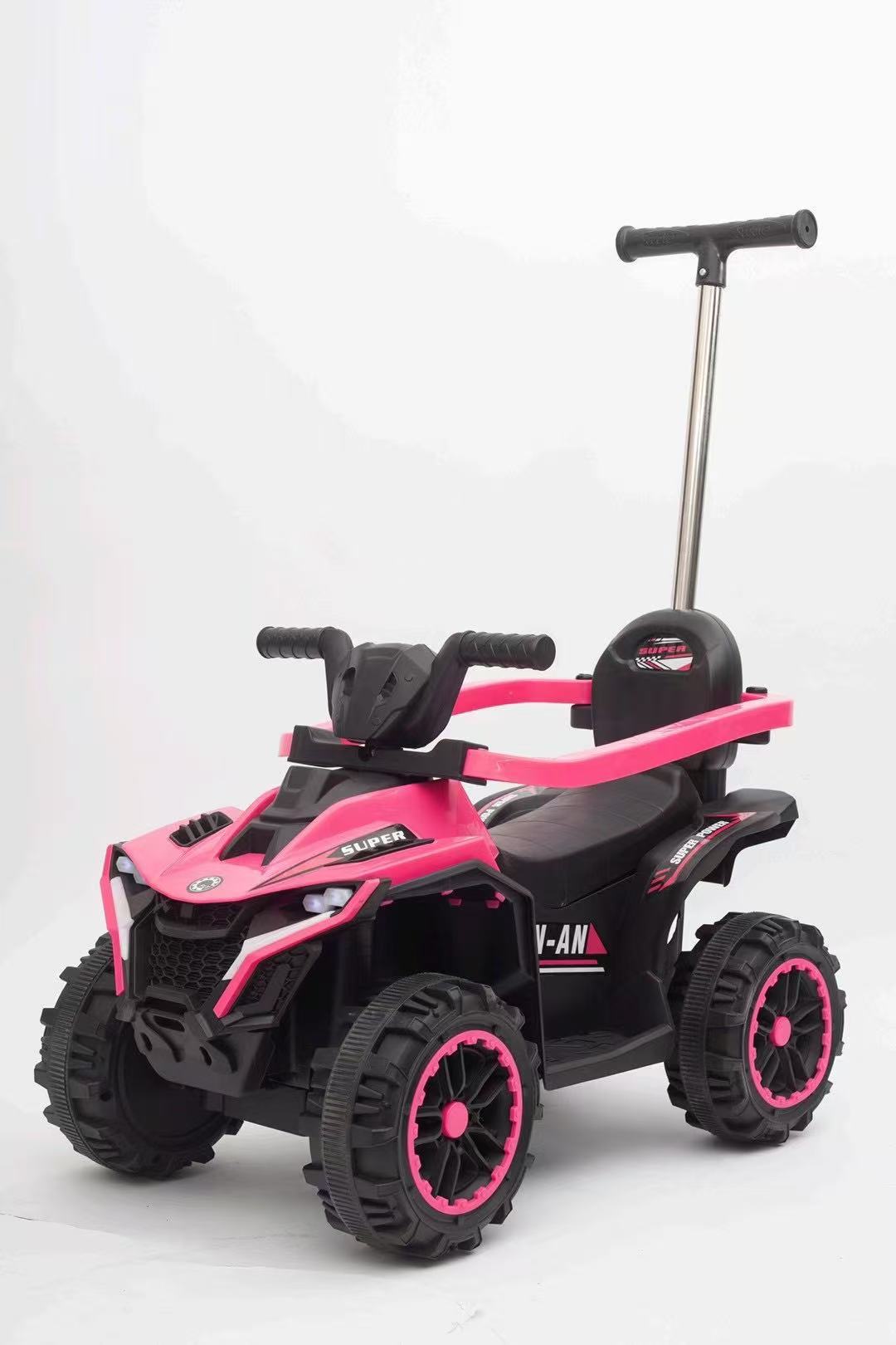 Trolley de niños, patineta infantil empujada con mano, coche de niños con empuje, baranda de protección, exportación de juguetes para niños