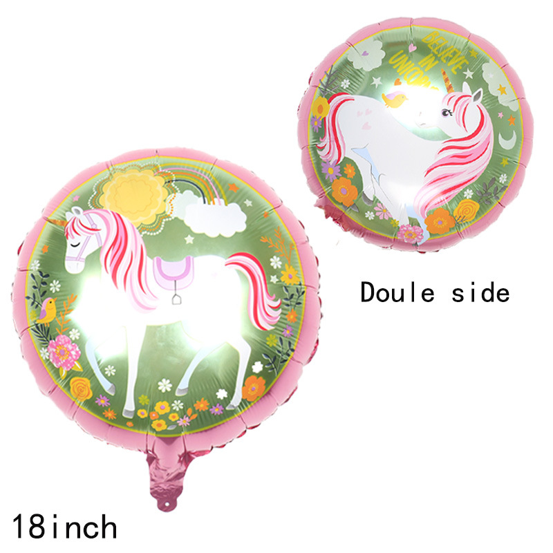 Date D'anniversaire Licorne Film D'aluminium Fête Ballons display picture 4