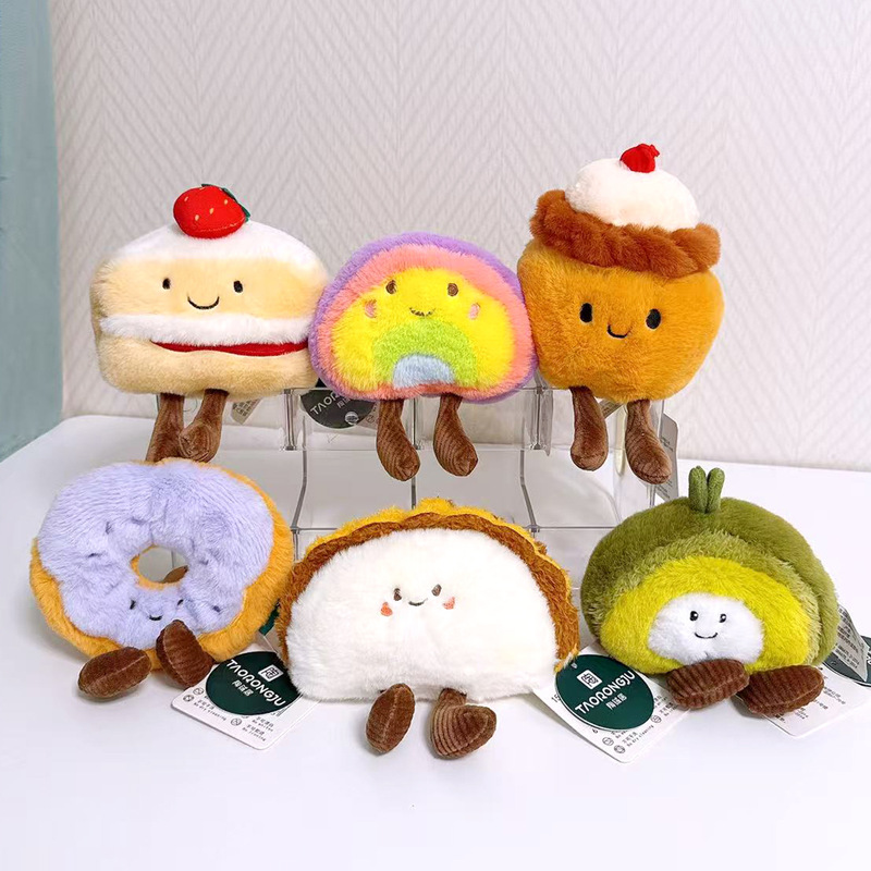 Tao Rong Ju Squishy Dessert Series Plush Toys: Donut, Muffin Cake, Matcha Egg Roll, Strawberry Tao Rong Ju Squishy Dessert Series Plush Toys: Donut, Muffin Cake, Matcha Egg Roll, Strawberry