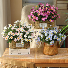 仿真洋甘菊春色田園小雛菊 餐桌小清新非洲菊假花軟裝仿真花批發