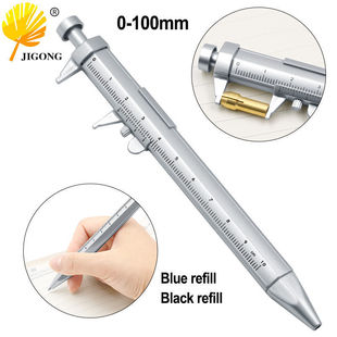 Creative Novelty Stationery Office Supplies Scale Vernier Caliper Pen Ballpoint Pen Student Multi-Purpose Gift Ruler