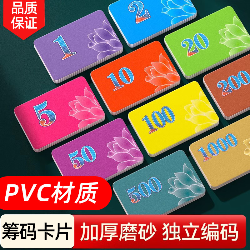 Thickened plastic chips, designed for mahjong and card game rooms, waterproof and wear-resistant, bank card size, with encoding Thickened plastic chips, designed for mahjong and card game rooms, waterproof and wear-resistant, bank card size, with encoding