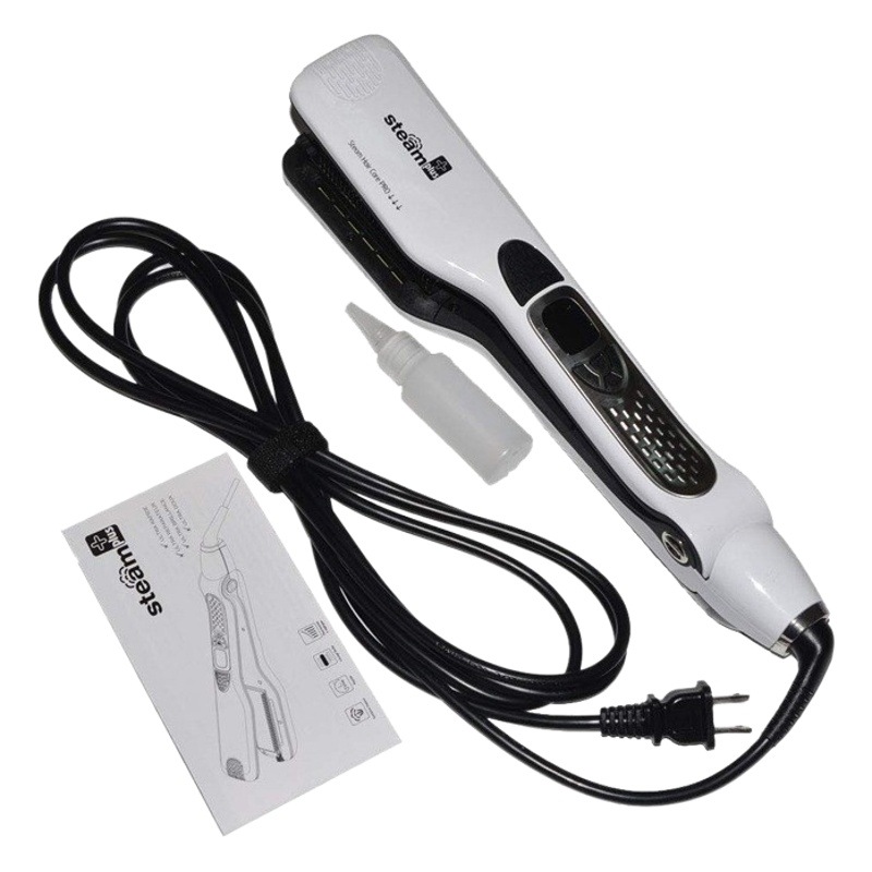 Nuevo estilo transfronterizo de vapor, férula de pelo alisado, plancha de pelo en aerosol de placa ancha, cuidado del cabello para el hogar, peinado alisado en seco y húmedo image 1