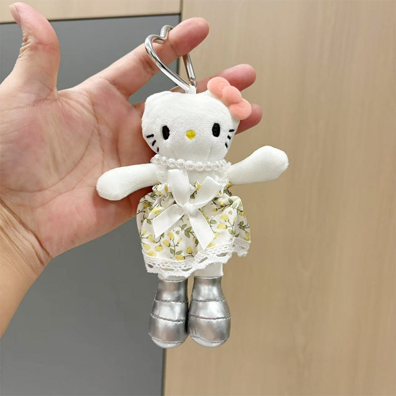 亚马逊长腿kitty毛绒玩偶挂件KT娃娃公仔挂饰情侣背包钥匙扣配饰|undefined