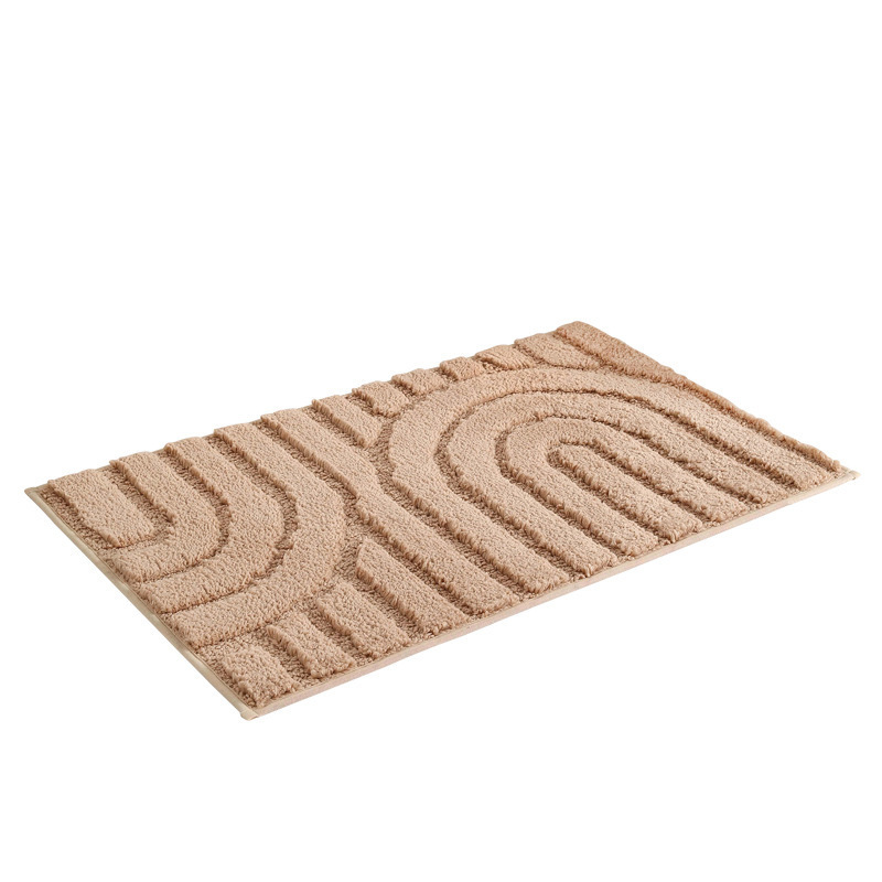 Patrimonio simple flocado Jacquard absorción de agua esterilla de piso esterilla antideslizante puerta de baño dormitorio alfombra de entrada esterilla de pies gruesa