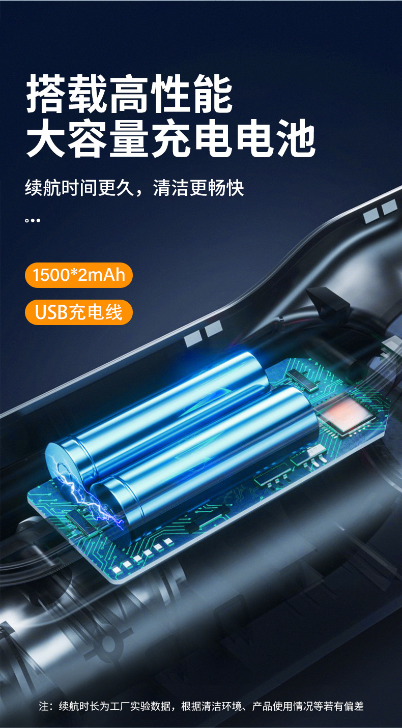 Wireless charging vacuum cleaner, handheld, high-power, strong suction, portable, suitable for home and car use, cross-border